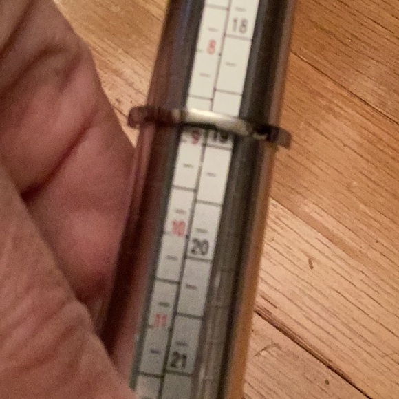 925 sterling silver band with large faceted yellow citrine stone with rhin - Picture 5 of 6